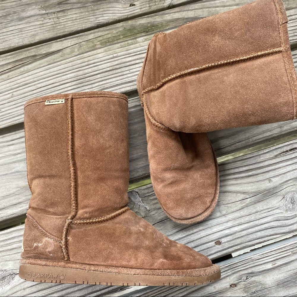Bearpaw Faux Suede Tan Boots